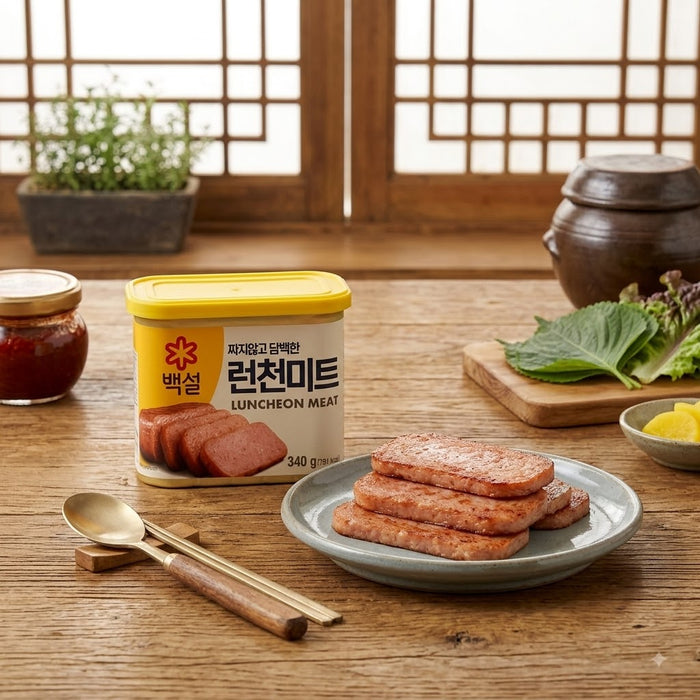 CJ BEKSUL Luncheon Meat 340g – Korean Pork & Chicken Canned Luncheon Meat