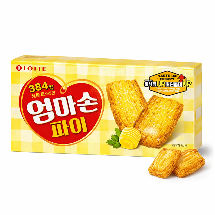 LOTTE Mom’s Pie Butter Puff Biscuit 127g