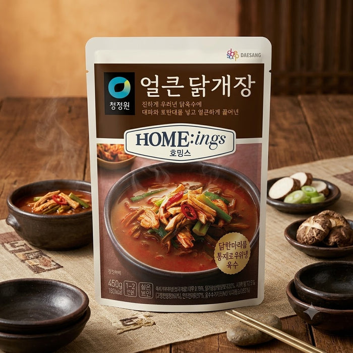 CHUNG JUNG ONE HOM:INGS Spicy Chicken Yukgaejang 450g – Ready-to-Heat Korean Chicken Soup