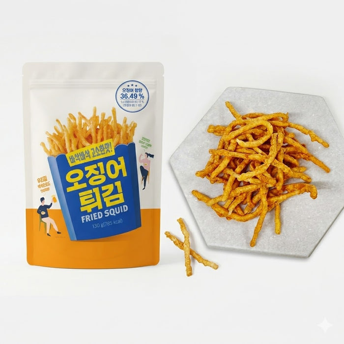 不倒翁 炸鱿鱼脆条 130g
