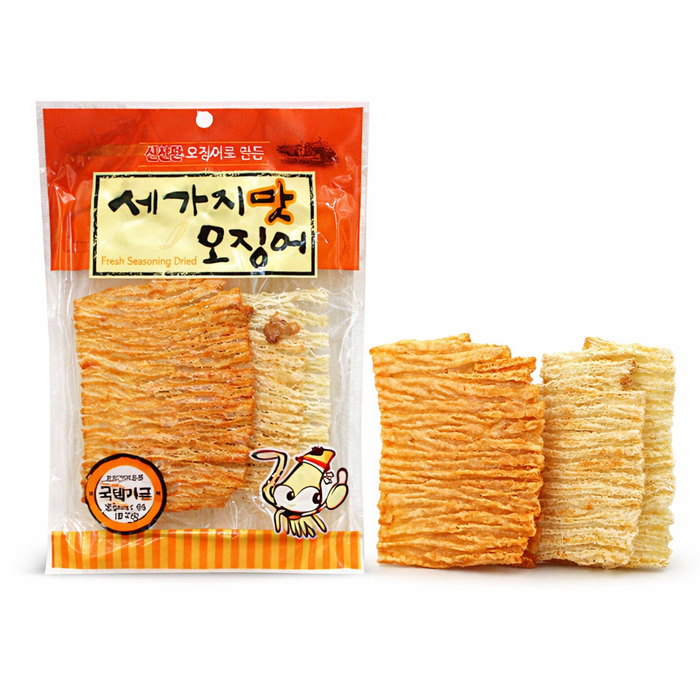 Jinju Three Flavour Seasoned Squid 70g