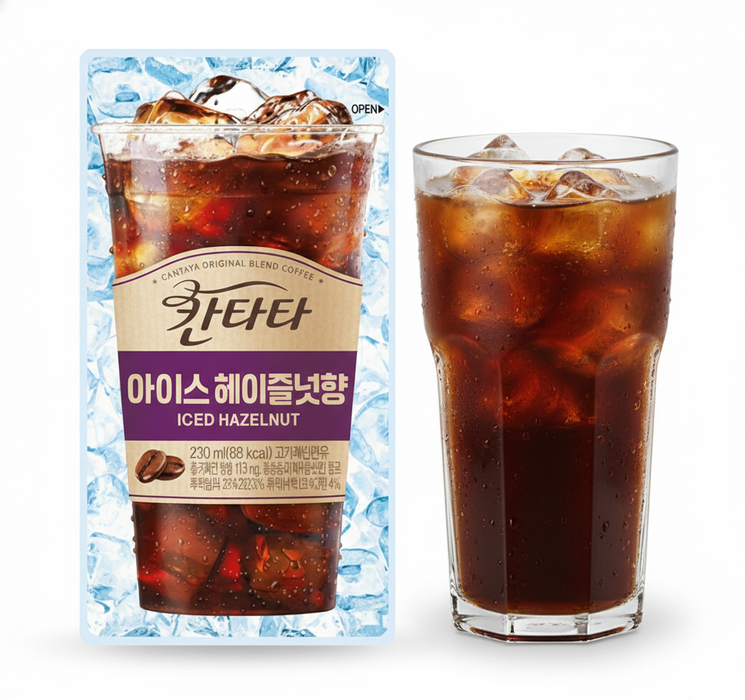 롯데 칸타타 헤이즐넛 커피 파우치 230ml
