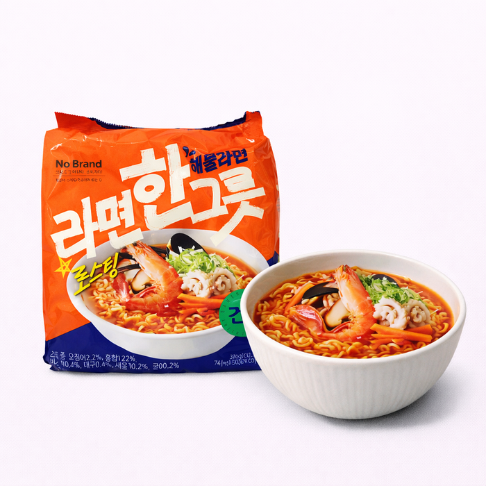 노브랜드 해물라면 라면 한그릇 94g × 4 멀티팩
