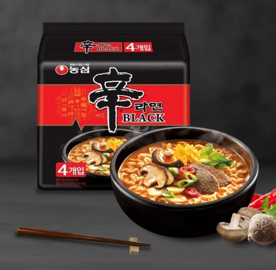 农心 辛拉面 BLACK 多包装 134g × 4包