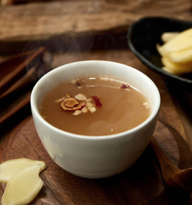 DAMTUH Ginger Tea Plus Korean Instant Tea with Nuts & Jujube 225g (15g × 15 Sticks)