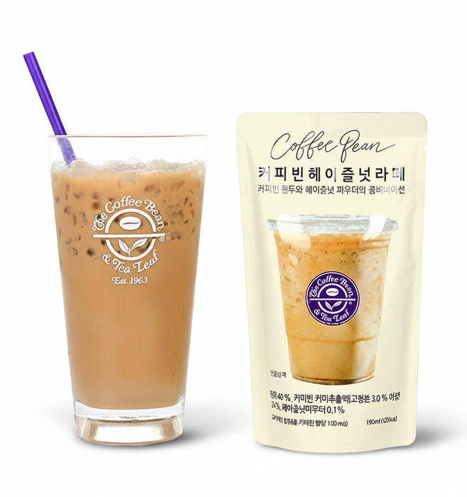 커피빈 헤이즐넛 라떼 (파우치) 190ml