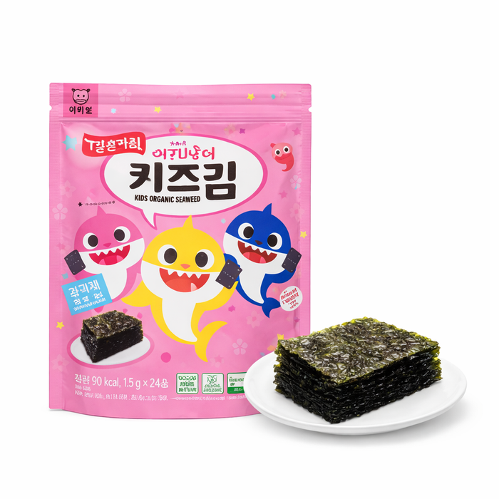 广川海苔 粉红鲨鱼 条状儿童海苔 36g（1.5g × 24包）