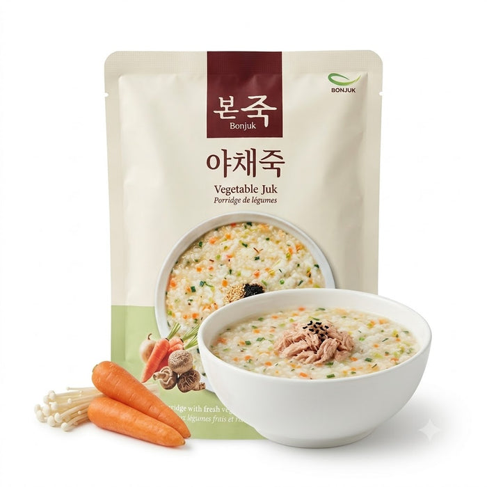 BONJUK Vegetable Korean Rice Porridge 500g – Ready-to-Heat Yachae Juk