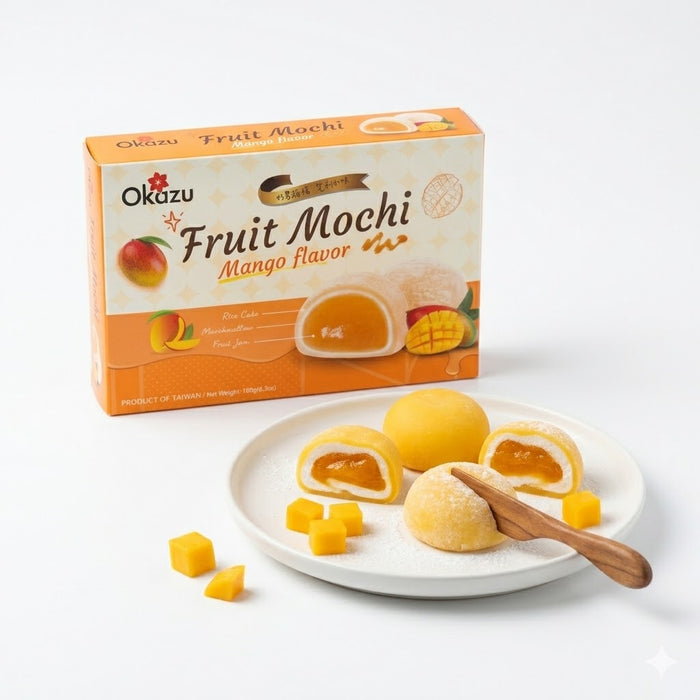 OKAZU Mango Mochi Fruit Rice Cake Dessert 180g