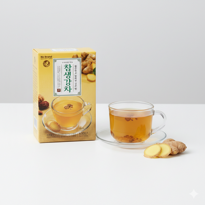 NoBrand Ginger Tea Sticks Korean Ginger Herbal Tea 15g × 30 Sticks (450g)
