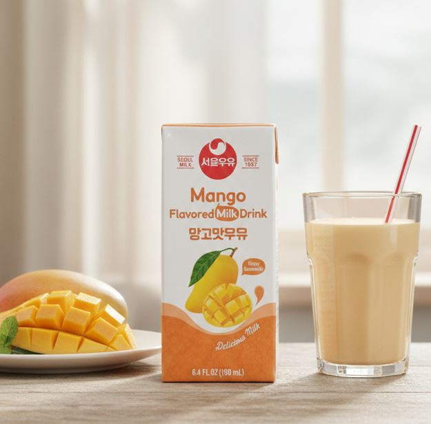 首尔牛奶 芒果味牛奶饮料 190ml