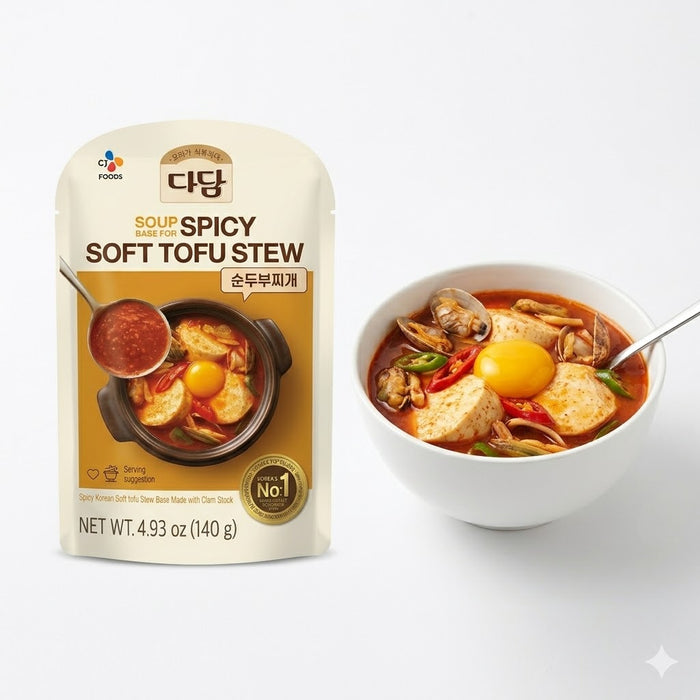 CJ Sundubu Jjigae Seasoning Mix with Clam Broth 140g