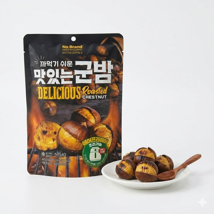 NoBrand Roasted Chestnut Frozen Korean Sweet Roasted Chestnuts Snack 400g