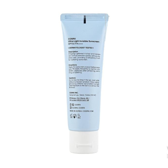 COSRX 金缕梅+芦荟+透明质酸，SPF50·PA++++，50ml