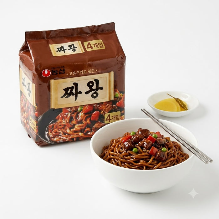 농심 짜왕 134g × 4입
