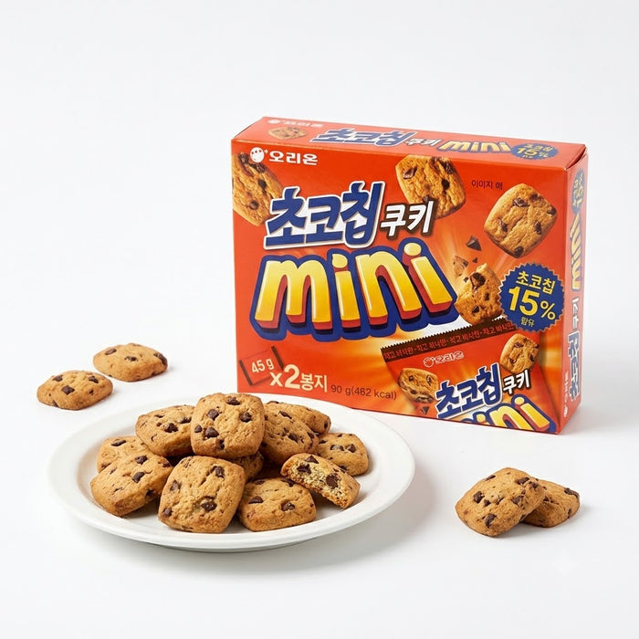 오리온 초코칩쿠키 미니 90g (45g × 2봉)