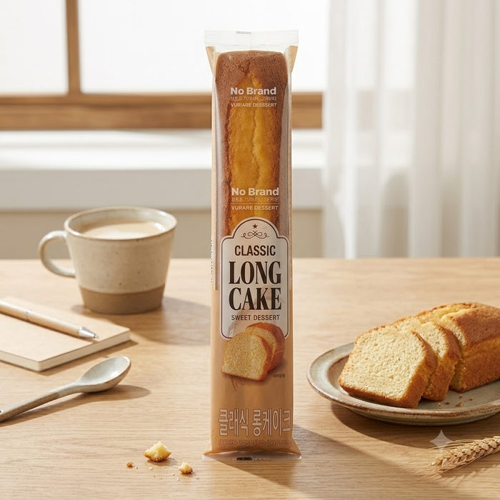 NOBRAND Classic Long Cake Sweet Sponge Loaf Cake 550g – Product of Spain