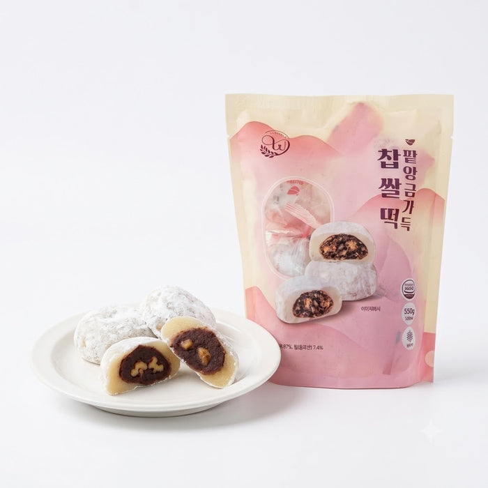 창억 팥앙금 가득 찹쌀떡 550g (냉동) 55g × 10개 개별포장