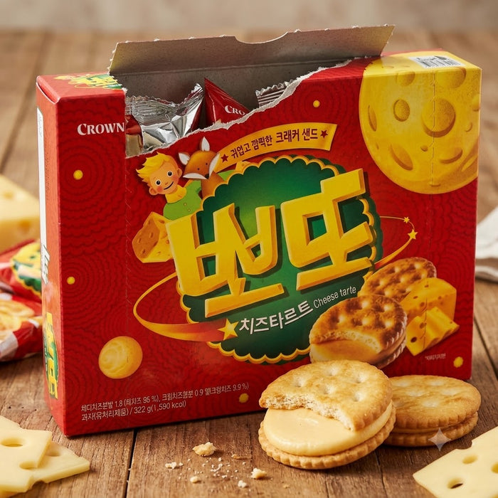 크라운 뽀또 치즈타르트 322g