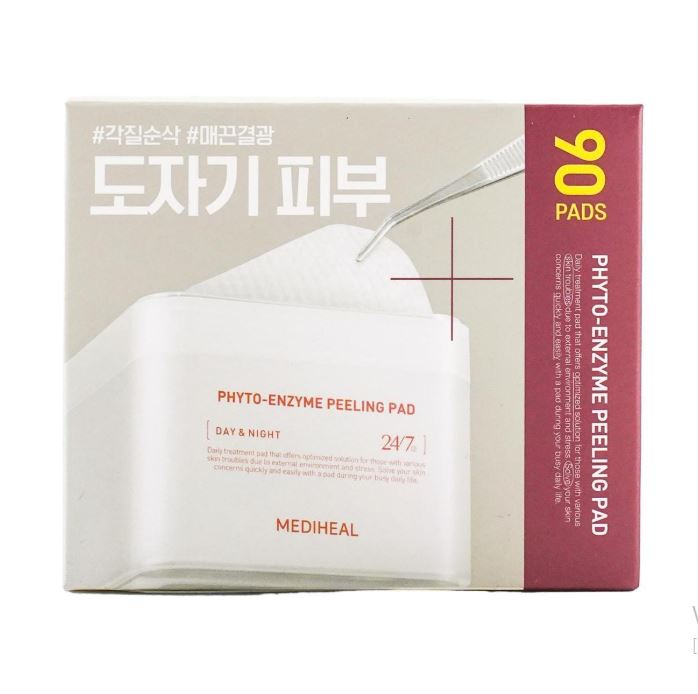 MEDIHEAL Phyto-Enzyme Peeling Pads 100 Sheets – Gentle Exfoliation & Smoothing Care