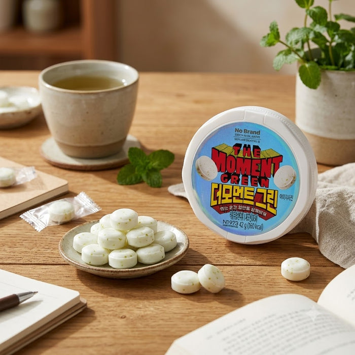 NOBRAND The Moment Green Sugar-Free Mint Candy 42g