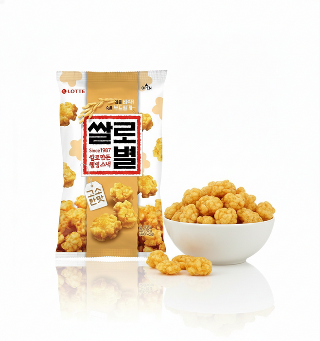 Byul Food LOTTE Ssal Ro Byul Original Korean Rice Snack 78g — Asianfoodnz