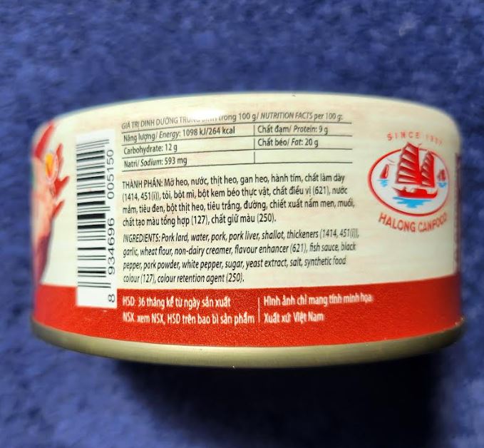 HALONG CANFOCO Pate Cot Den Hai Phong 150g