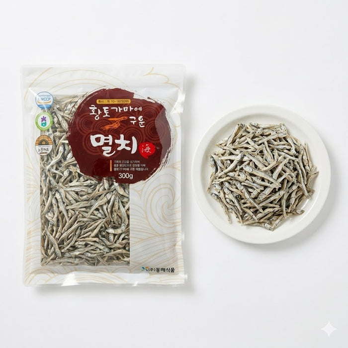 东海食品 中号凤尾鱼干（炒菜用·黄土窑烤）300g