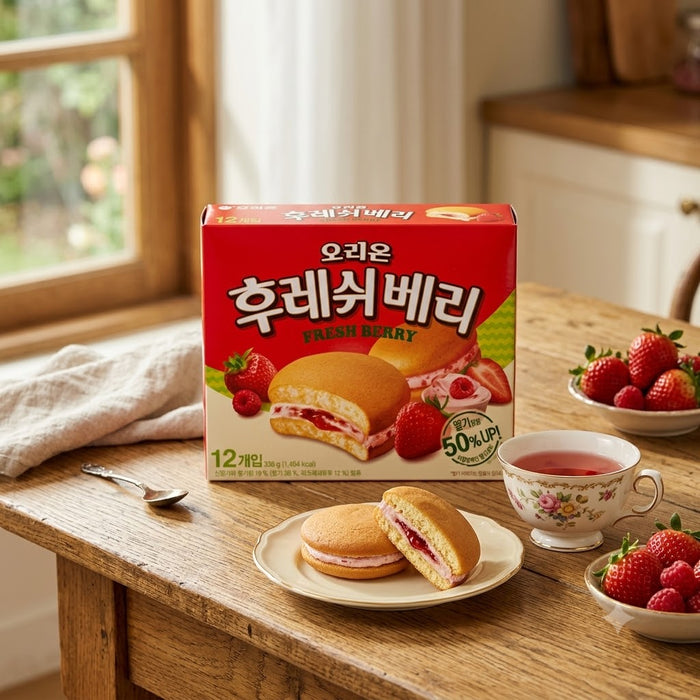 오리온 후레쉬베리 딸기 336g (12입)