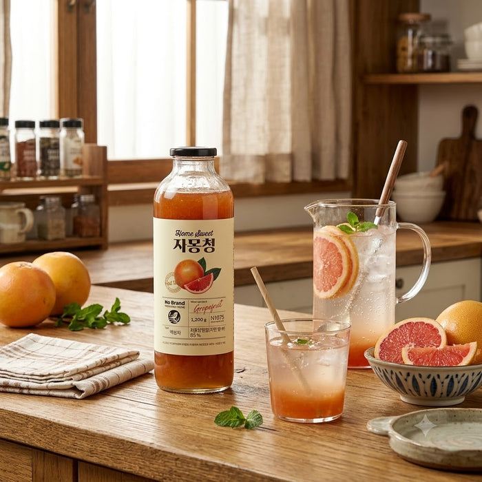NoBrand Honey Sweet Grapefruit Syrup 1.2kg – Korean Grapefruit Preserve for Tea, Sparkling Drinks & Desserts