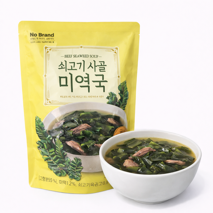 NoBrand Beef Bone Broth Seaweed Soup Korean Style 500g