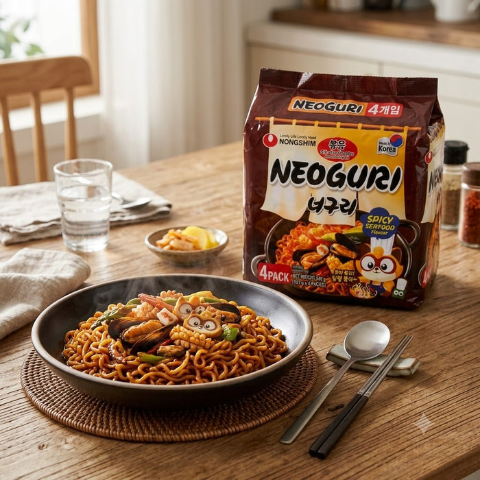 농심 볶음 너구리 매운 해물맛 137g × 4개입