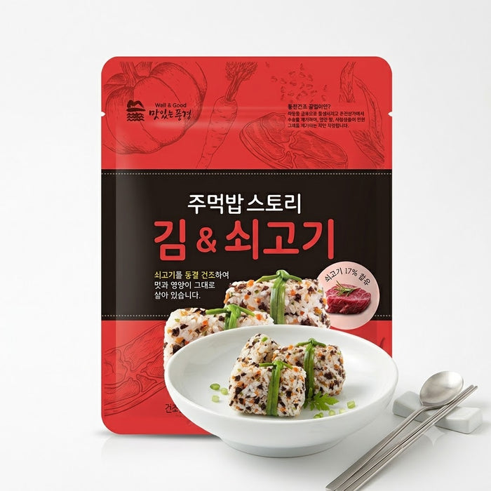 노브랜드 주먹밥스토리 김&쇠고기 24g