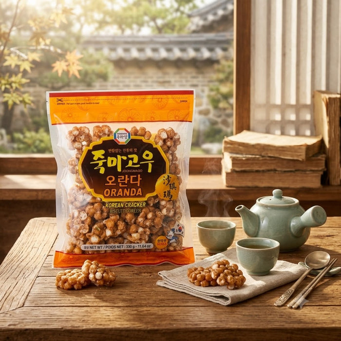 SURASANG Oranda Korean Traditional Sweet Rice Crackers 330g – Crispy Puffed Grain Snack