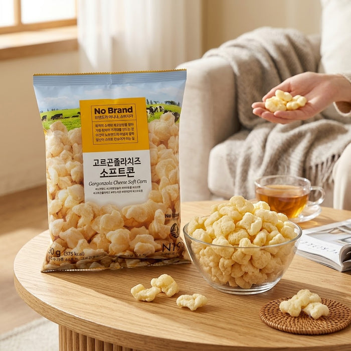 NO BRAND Gorgonzola Cheese Soft Corn – Cheese Flavoured Corn Puffs 55g
