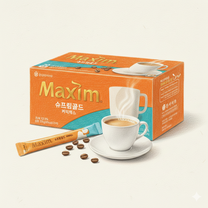 Dongsuh Maxim Supreme Gold 咖啡粉 100 支 / 20 支