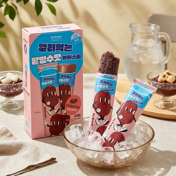 노브랜드 얼려먹는 팥빙수맛 아이스크림 510ml (85ml × 6)