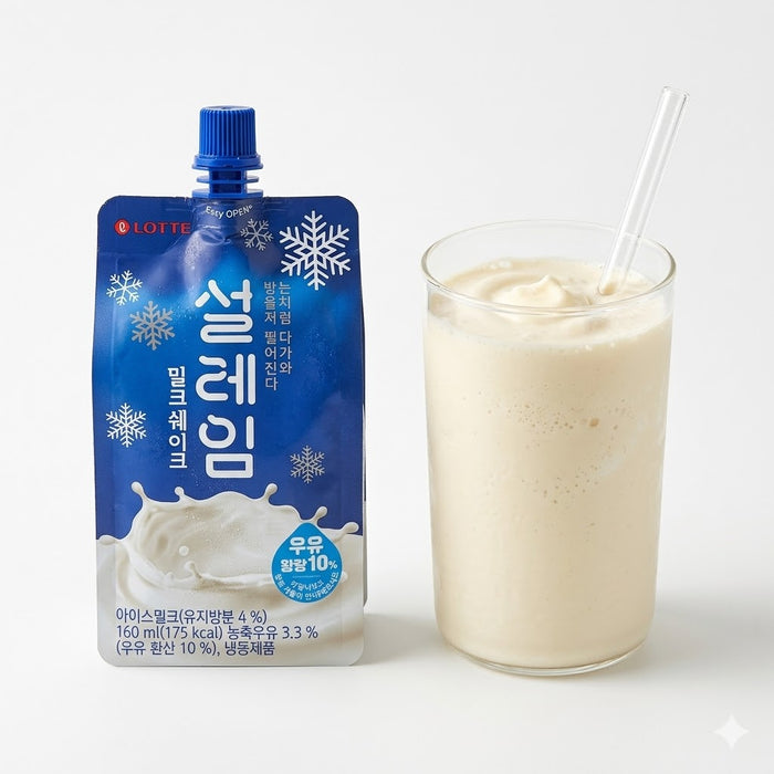 롯데 설레임 밀크쉐이크 160ml × 3개