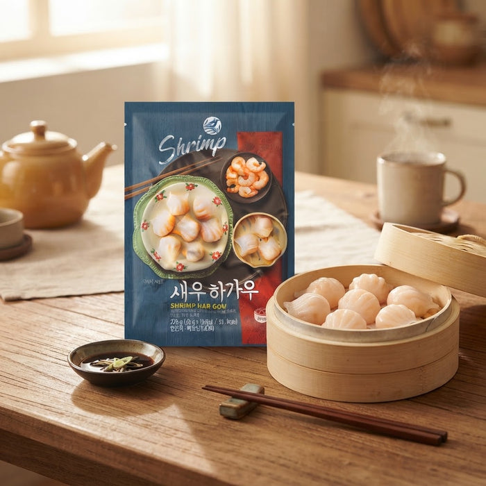 NOBRAND Shrimp Har Gow Dumplings 225g – Frozen Dim Sum