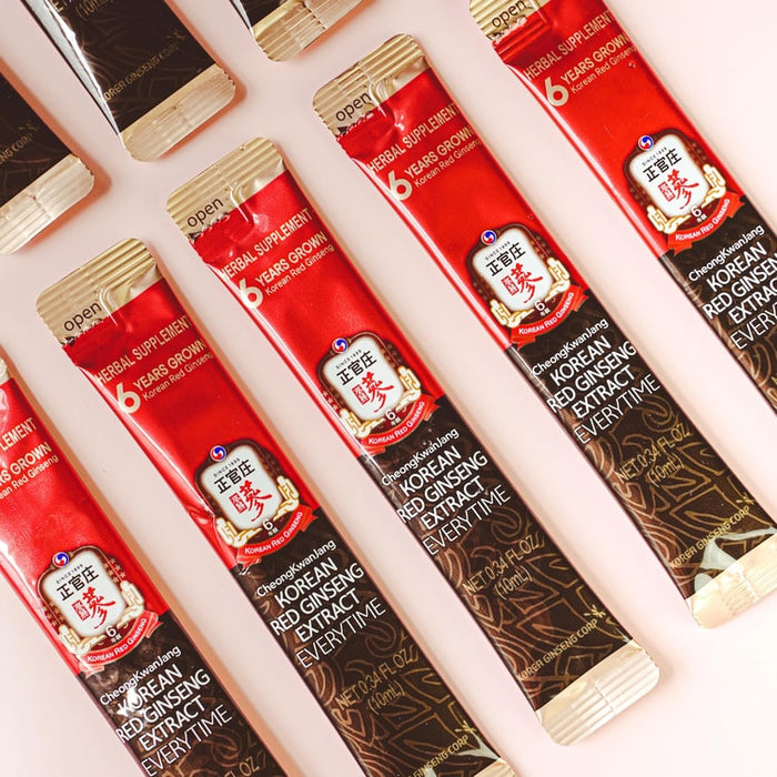 JUNGKWANJANG EVERYTIME Concentrated Liquid Drink with 3000mg Red Korean Ginseng Extract 30 Packs