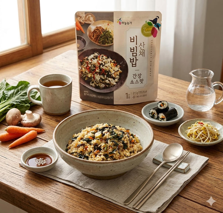 天农家 韩式拌饭（山菜酱油味）215g