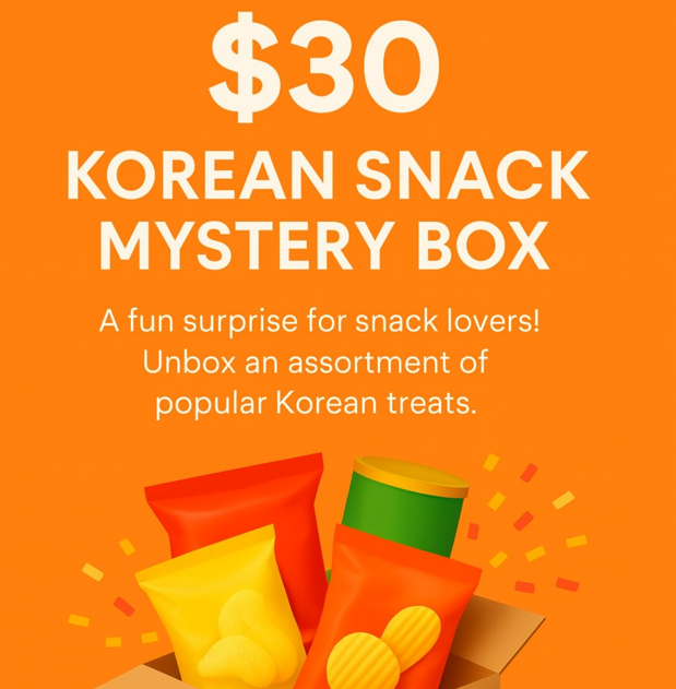 Korean Snack Mystery Box – $20 / $30 / $50