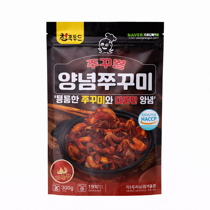 CHINKOOK Jjukkupyong Spicy Webfoot Octopus Stir-Fry Korean Frozen Meal 300g
