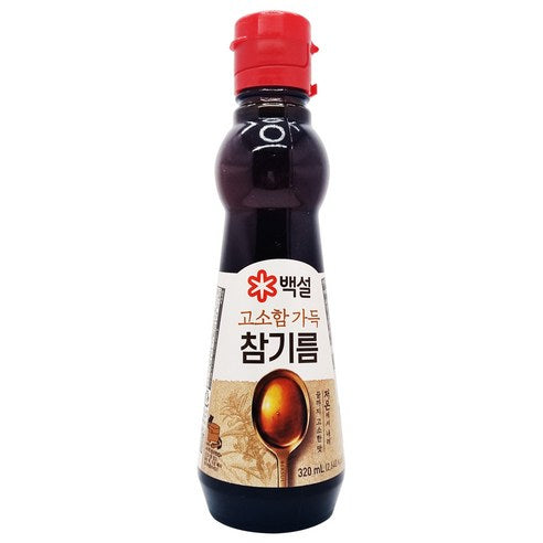 CJ 참기름 80ml, 320ml – 한국산 프리미엄 볶은 참기름 (요리용)