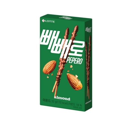 롯데페페로(누드/아몬드/오리지널초코/초코쿠키/크런키/화이트쿠키)