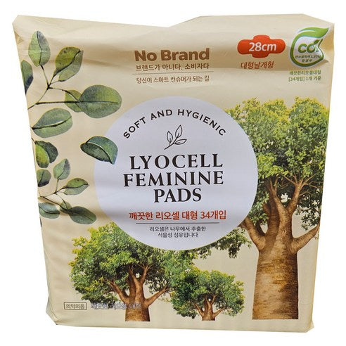 NoBrand Feminine Pads (Clean Lyocell) Large 34P / Medium 36P