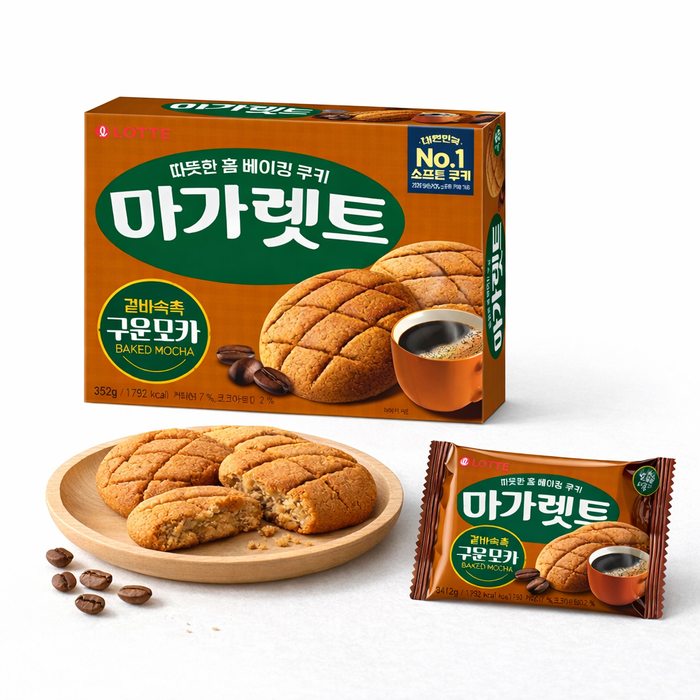 LOTTE Margaret Baked Mocha Cookie Snack 176g / 352g