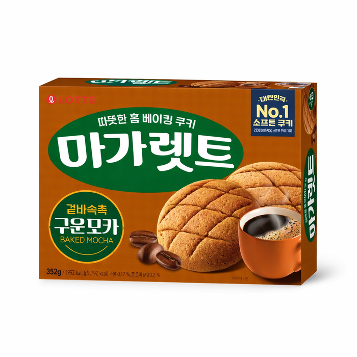 LOTTE Margaret Baked Mocha Cookie Snack 176g / 352g
