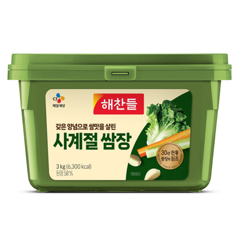 CJ 해찬 쌈장 양념된장 (사계절) 170g / 500g / 1kg / 3kg