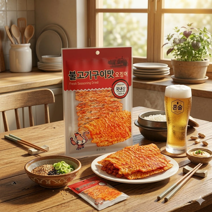 JINJU BBQ Flavour Squid Snack 30g